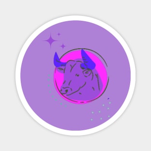 zodiac sign of Taurus Purple design Horoscope Magnet